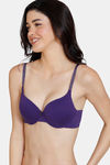 Zivame Glitter Straps Push-Up Wired Medium Coverage T-Shirt Bra - Parachute Purple — thumbnail 4